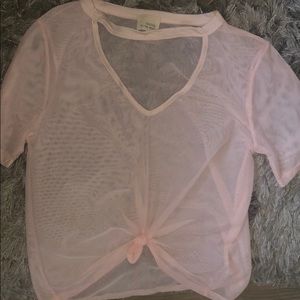 Light pink top